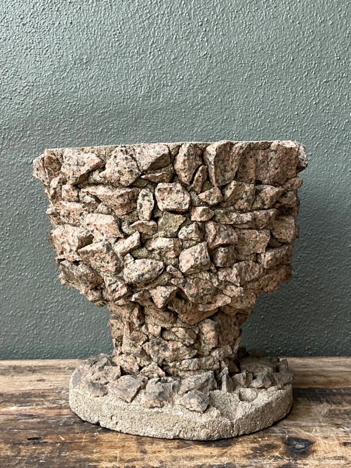 Vintage Stone Aggregate Planter — additional photo 8
