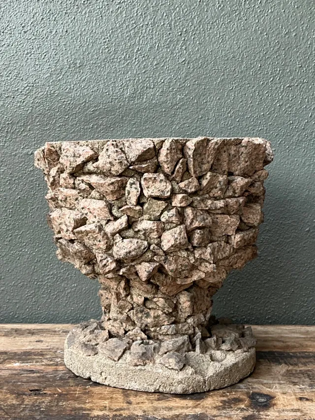 Vintage Stone Aggregate Planter — additional photo 7