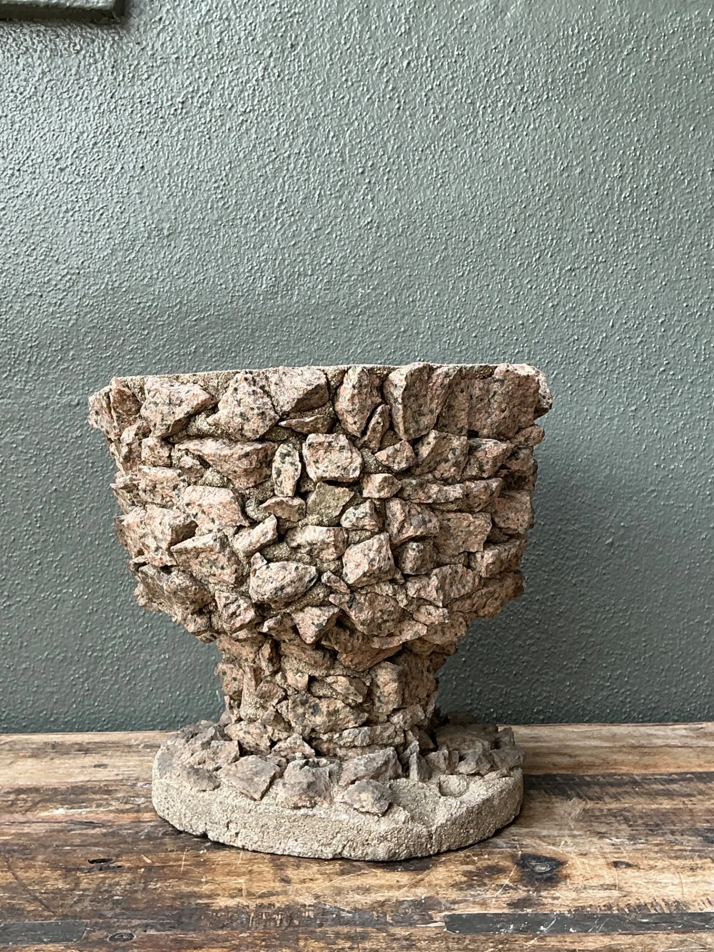 Vintage Stone Aggregate Planter — additional photo 6