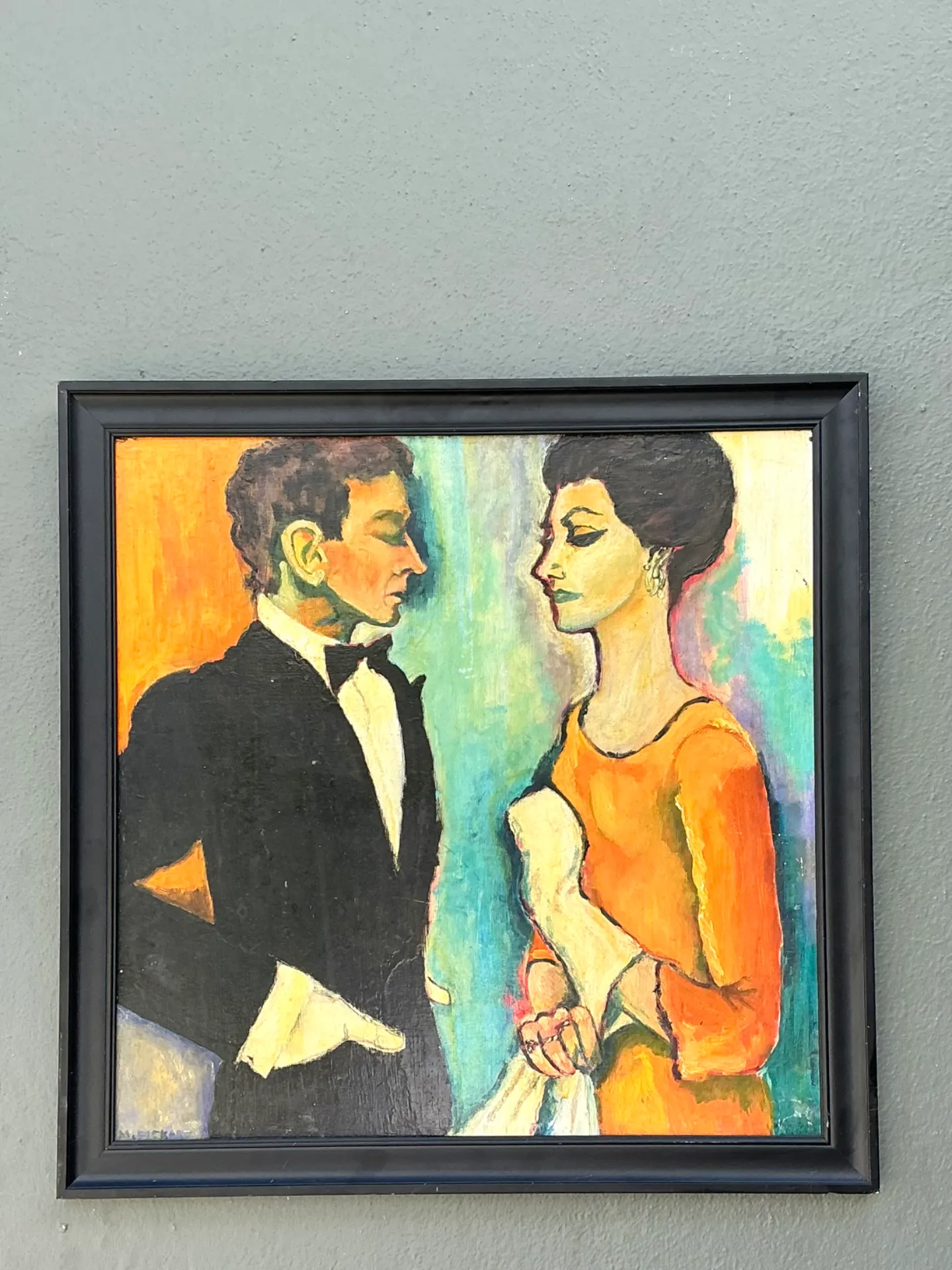 Vintage Abstract Expressionist Figurative Painting — additional photo 8