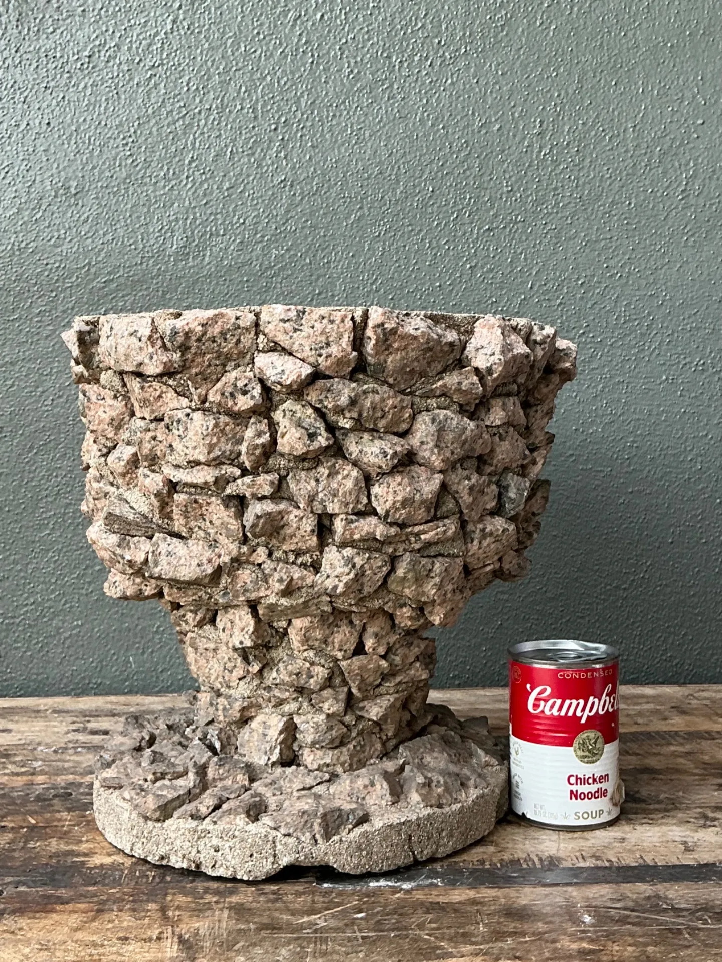 Vintage Stone Aggregate Planter — additional photo 3
