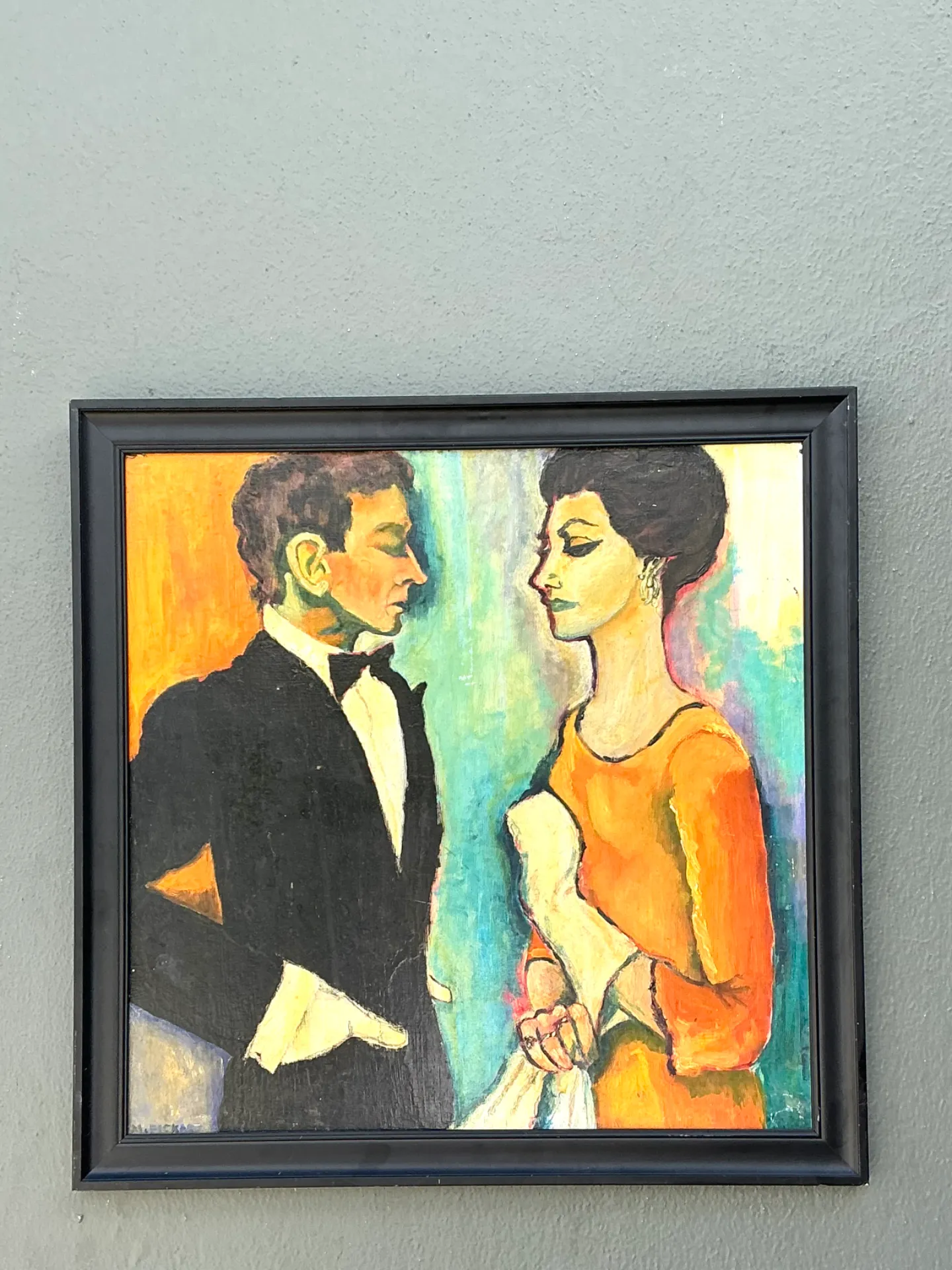 Vintage Abstract Expressionist Figurative Painting — additional photo 3