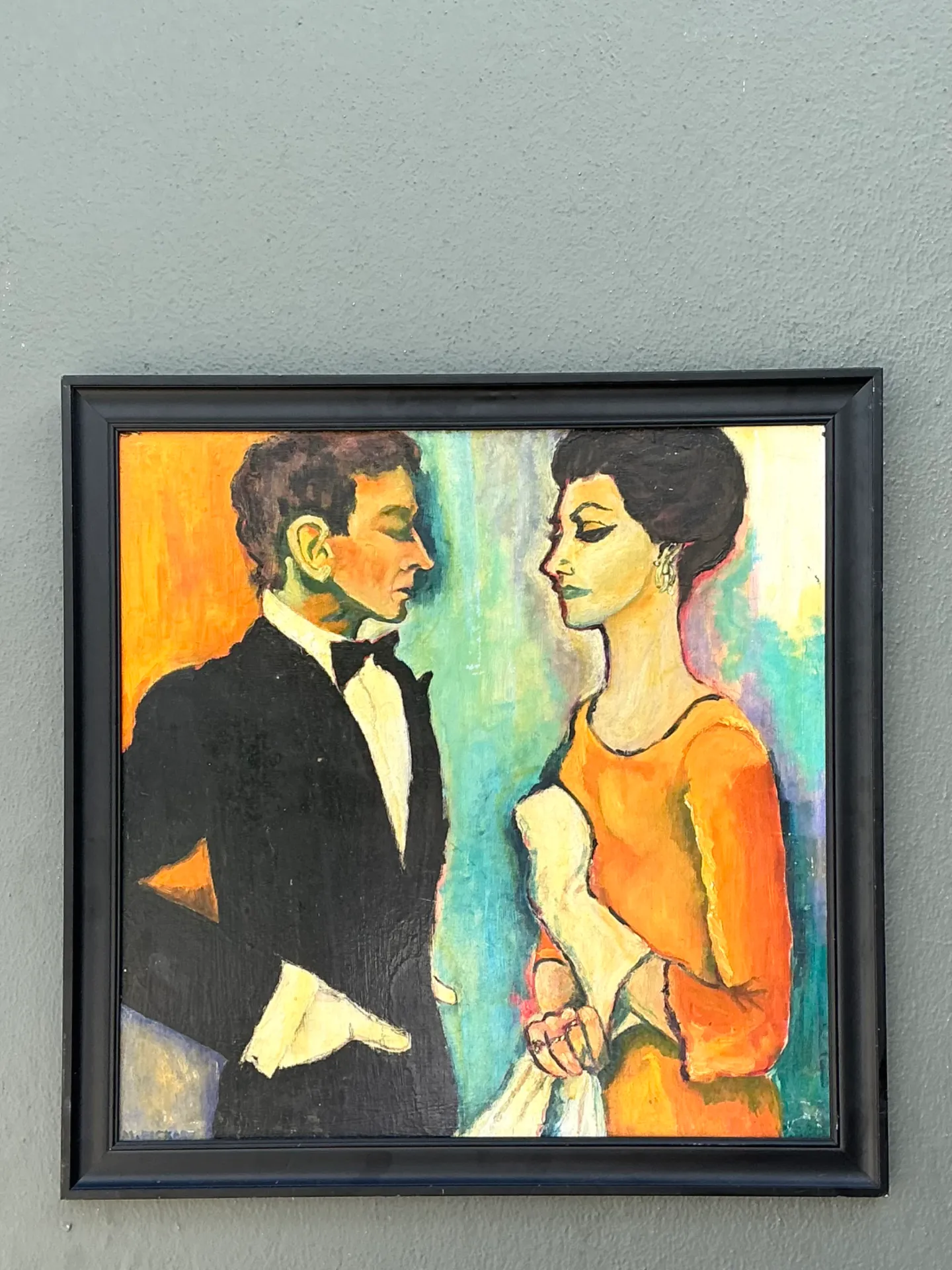 Vintage Abstract Expressionist Figurative Painting — additional photo 6