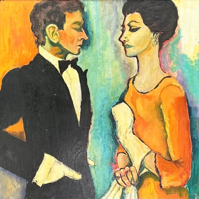 Vintage Abstract Expressionist Figurative Painting — additional photo 4