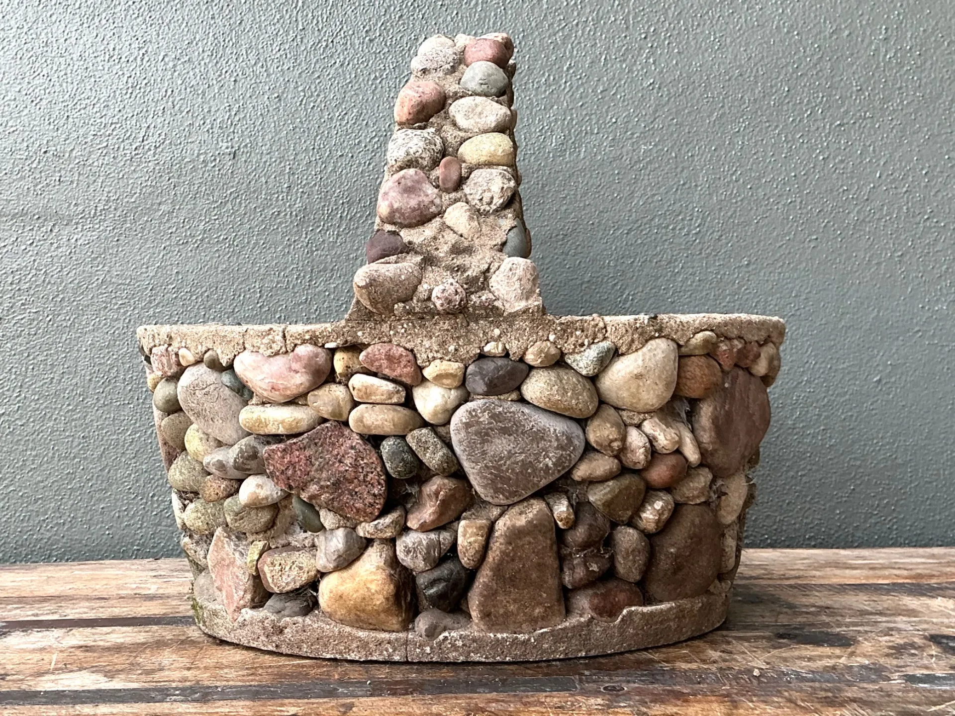 Vintage Rock Garden Basket Planter — additional photo 5