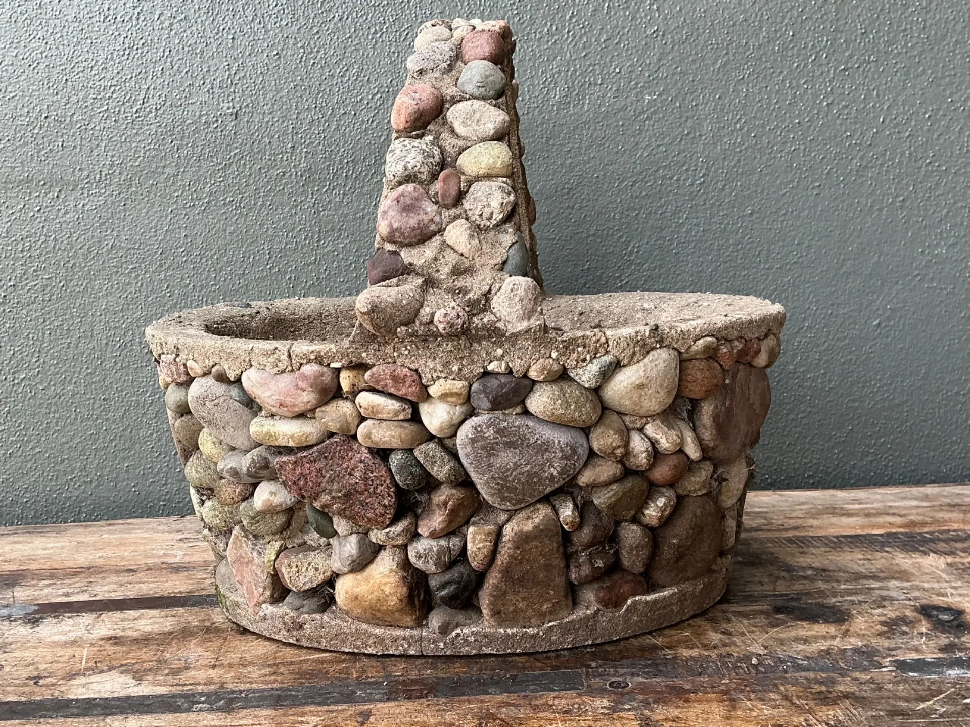 Vintage Rock Garden Basket Planter — additional photo 6