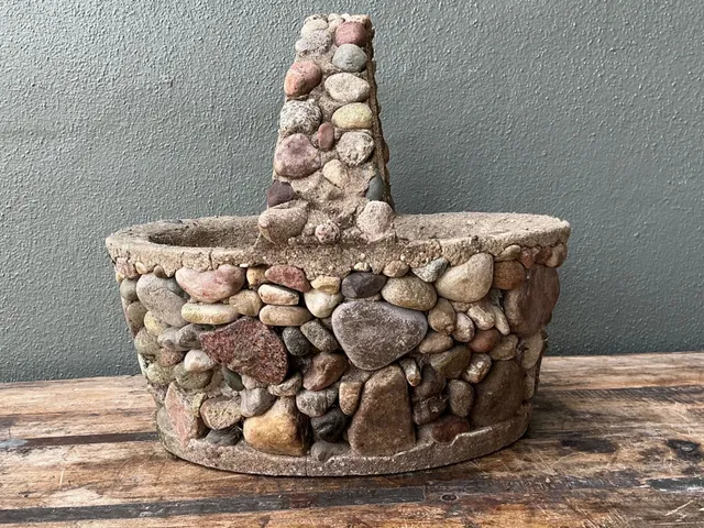 Vintage Rock Garden Basket Planter — additional photo 6
