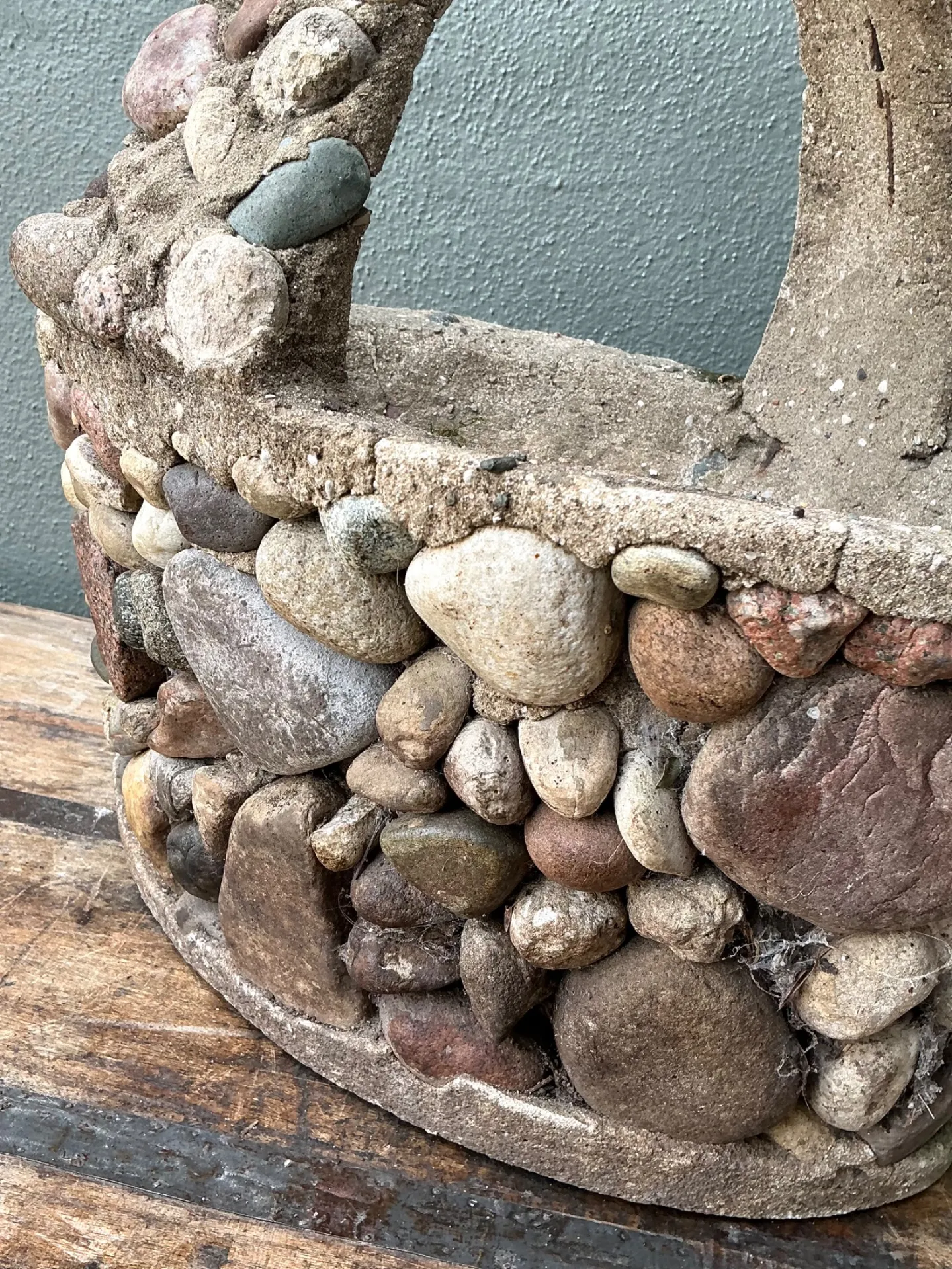 Vintage Rock Garden Basket Planter — additional photo 7