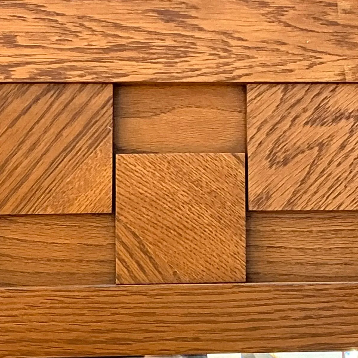 Vintage Lane “Staccato” Wood Mosaic Frame Mirror — additional photo 3