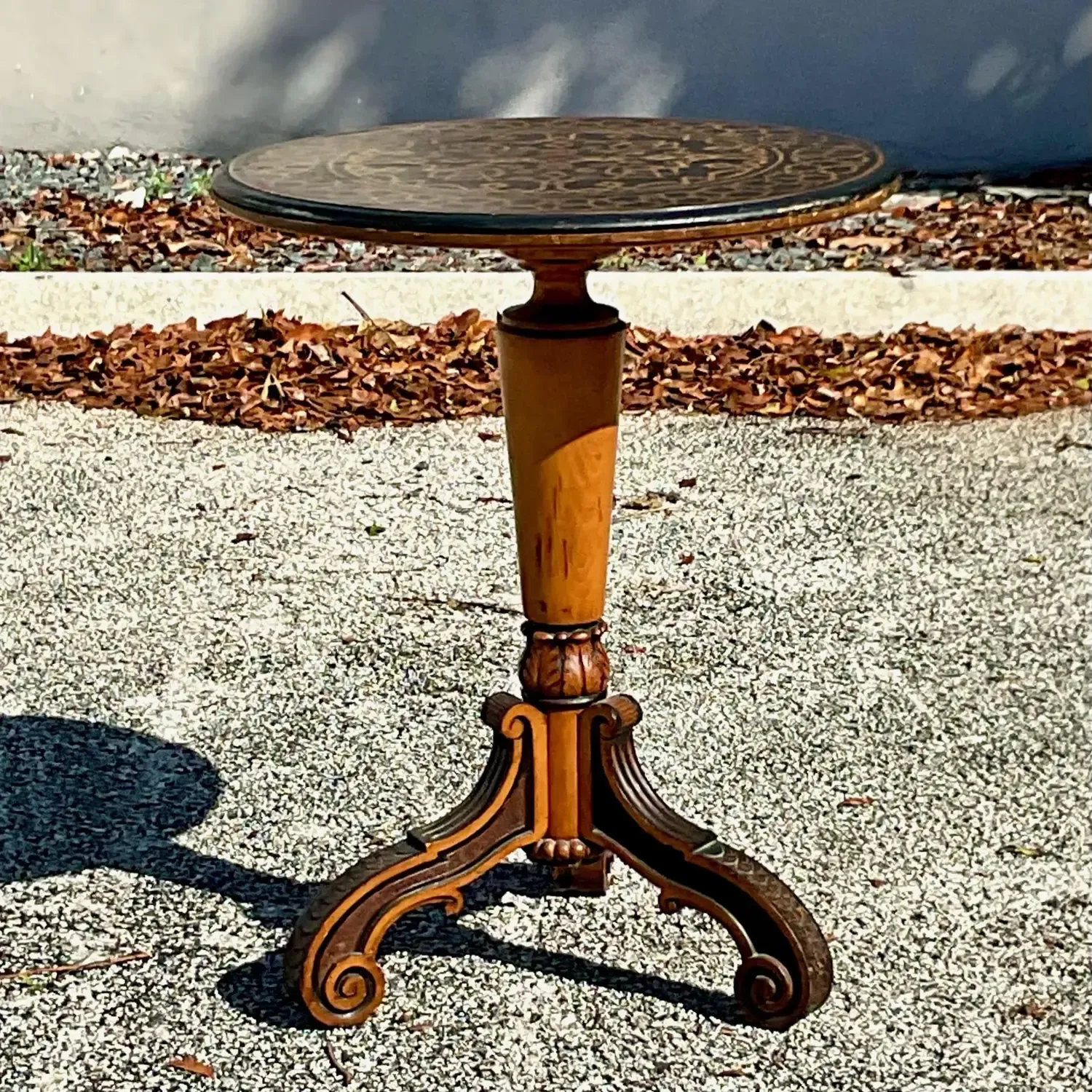Late 19th Century Marquetry Drop Side Table — additional photo 4