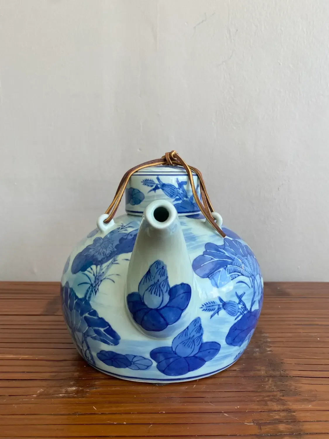 Late 20th Century Boho Blue and White Chinese Porcelain Teapot — additional photo 5