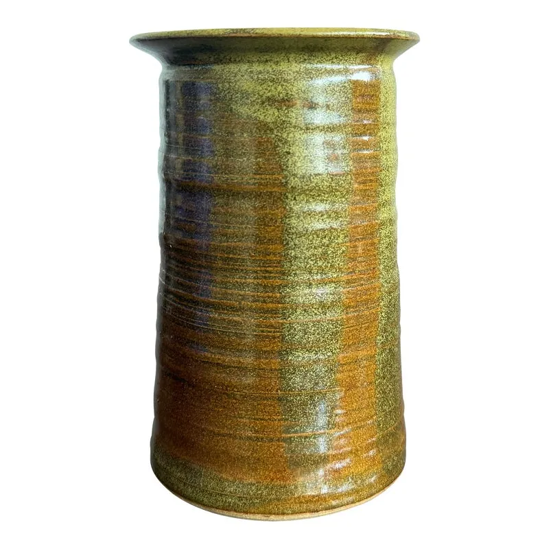 Late 20th Century Studio Pottery Glazed Ceramic Vase — additional photo 1