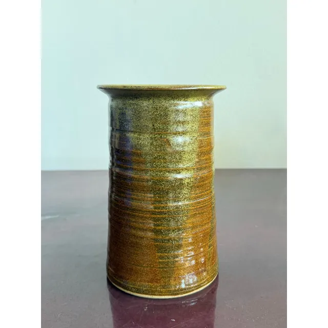 Late 20th Century Studio Pottery Glazed Ceramic Vase — additional photo 4