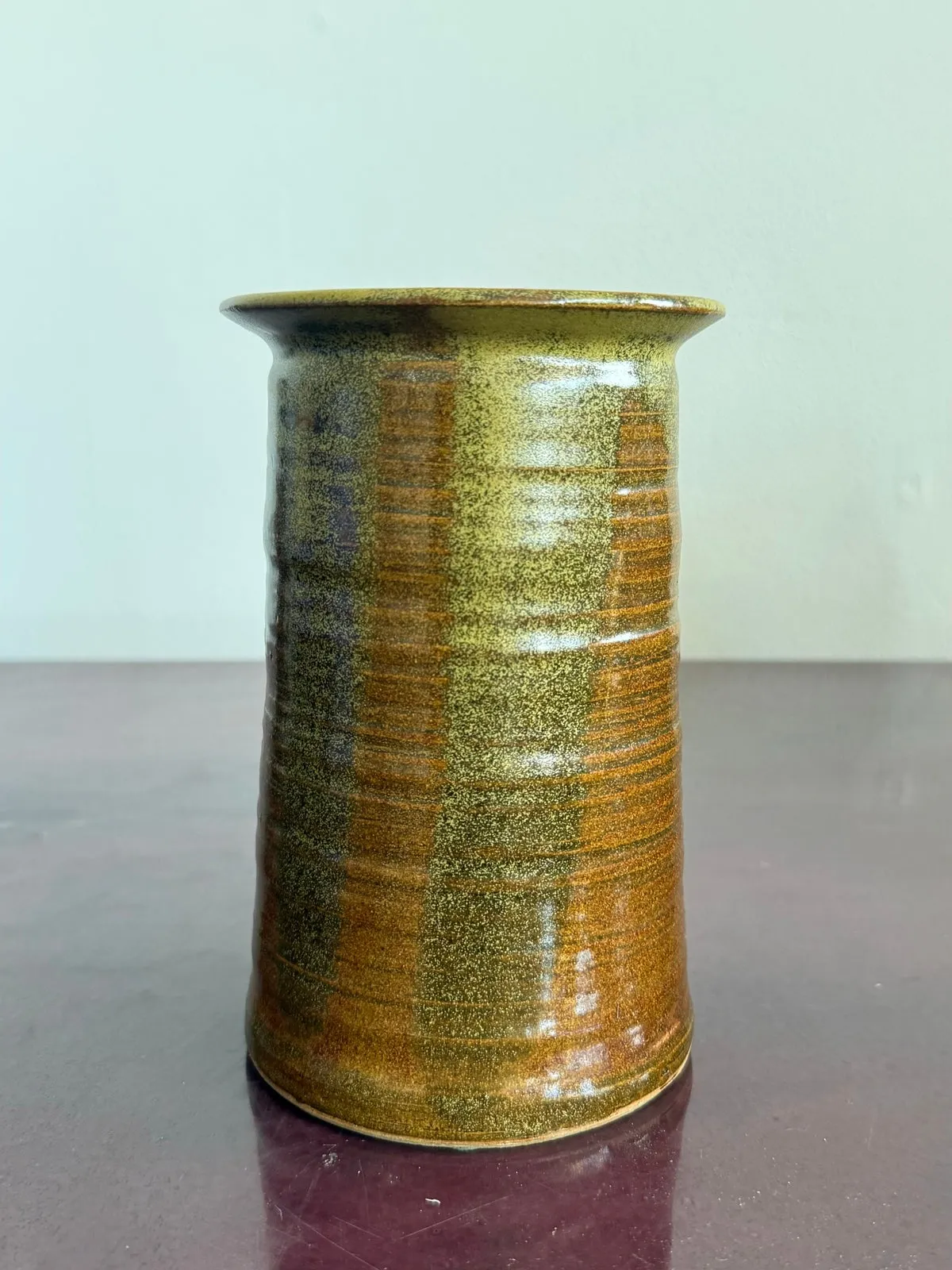 Late 20th Century Studio Pottery Glazed Ceramic Vase — additional photo 7
