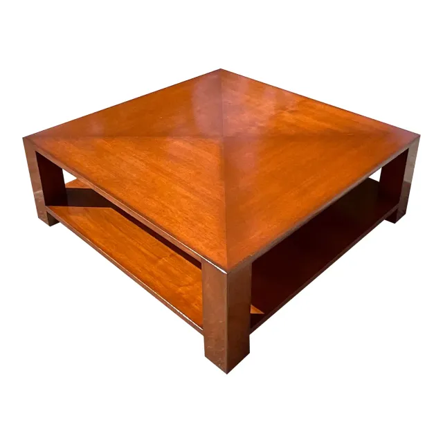 Late 20th Century Vintage Boho Nancy Corzine Lacquered Coffee Table — additional photo 1