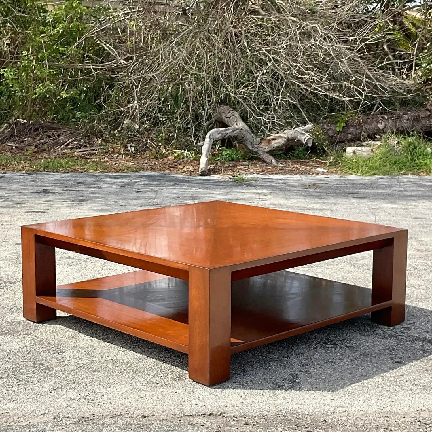 Late 20th Century Vintage Boho Nancy Corzine Lacquered Coffee Table — additional photo 5