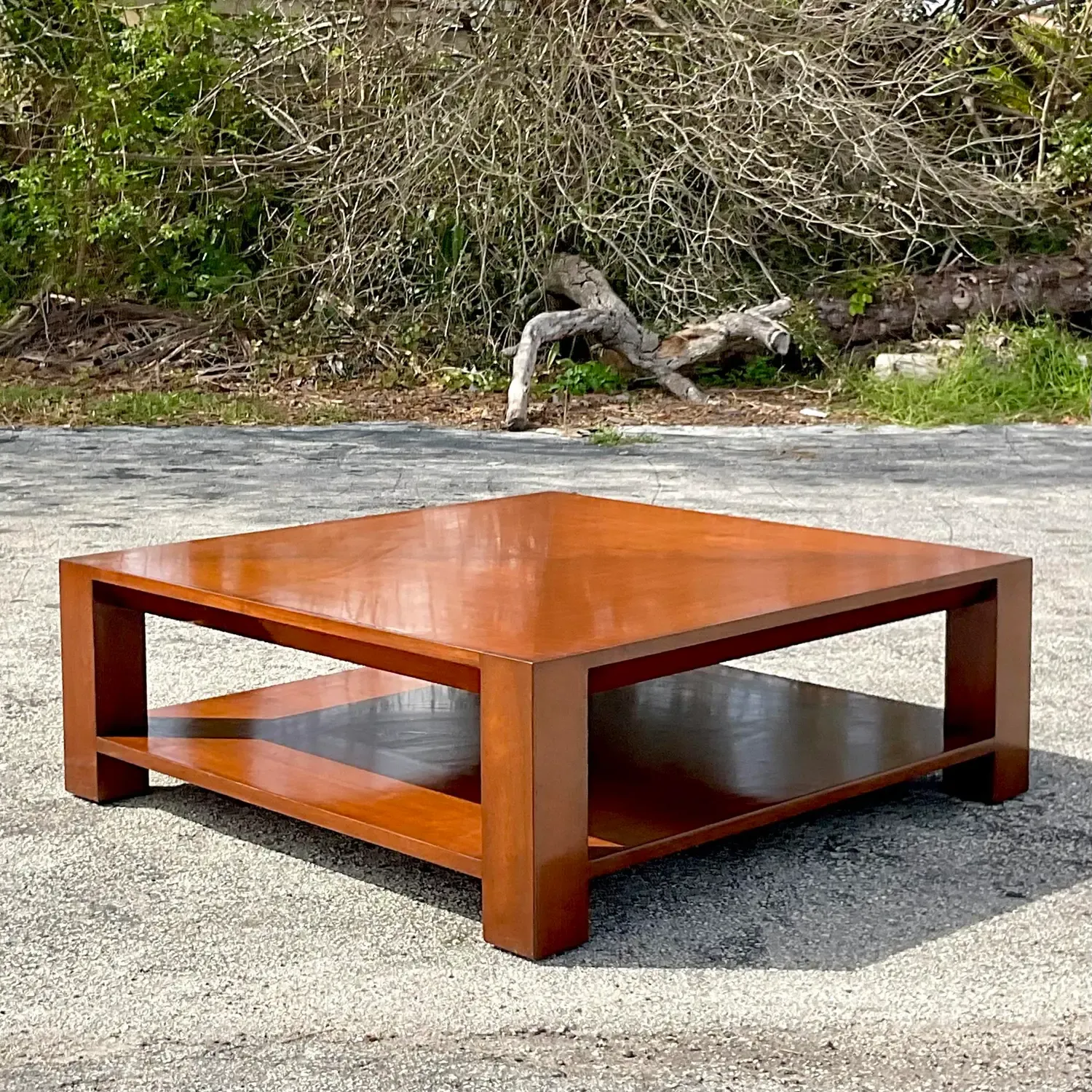 Late 20th Century Vintage Boho Nancy Corzine Lacquered Coffee Table — additional photo 7