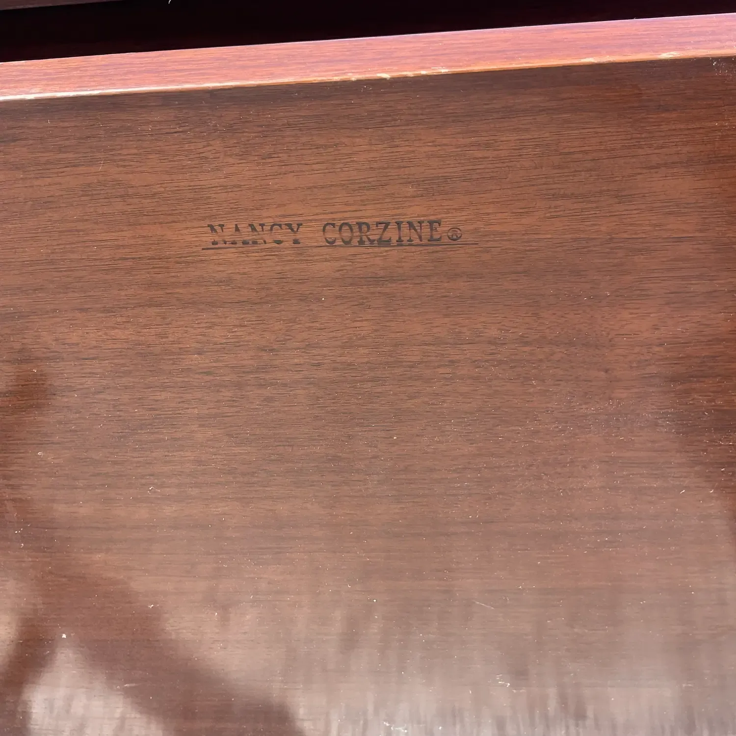 Late 20th Century Vintage Boho Nancy Corzine Lacquered Coffee Table — additional photo 8