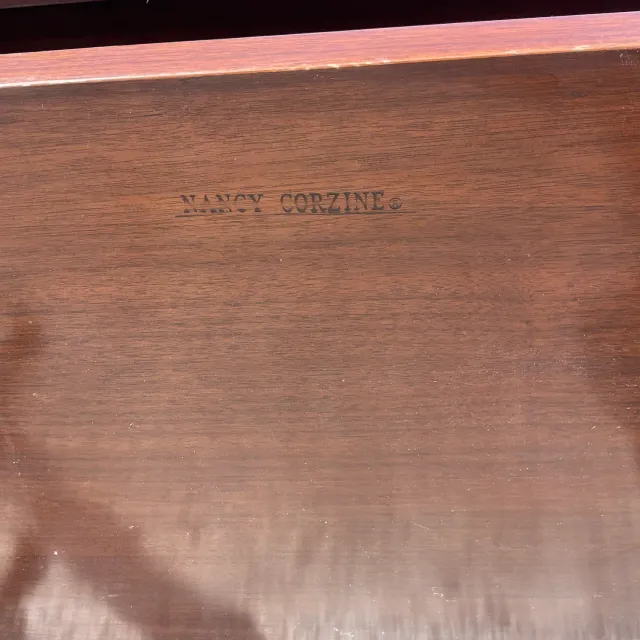 Late 20th Century Vintage Boho Nancy Corzine Lacquered Coffee Table — additional photo 8