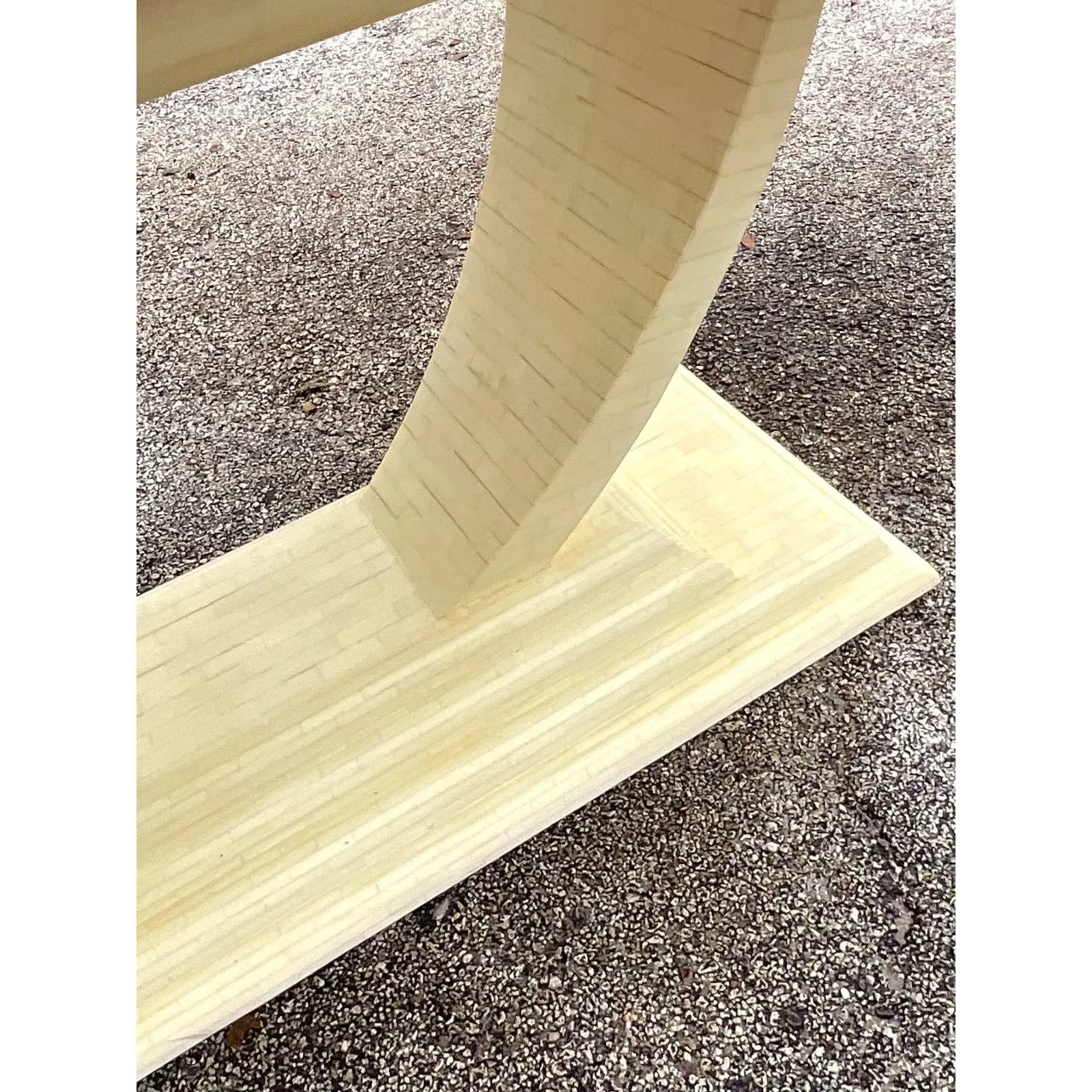 Late 20th Century Vintage Deco Tessallated Bone Jimeco Dining Table — additional photo 3