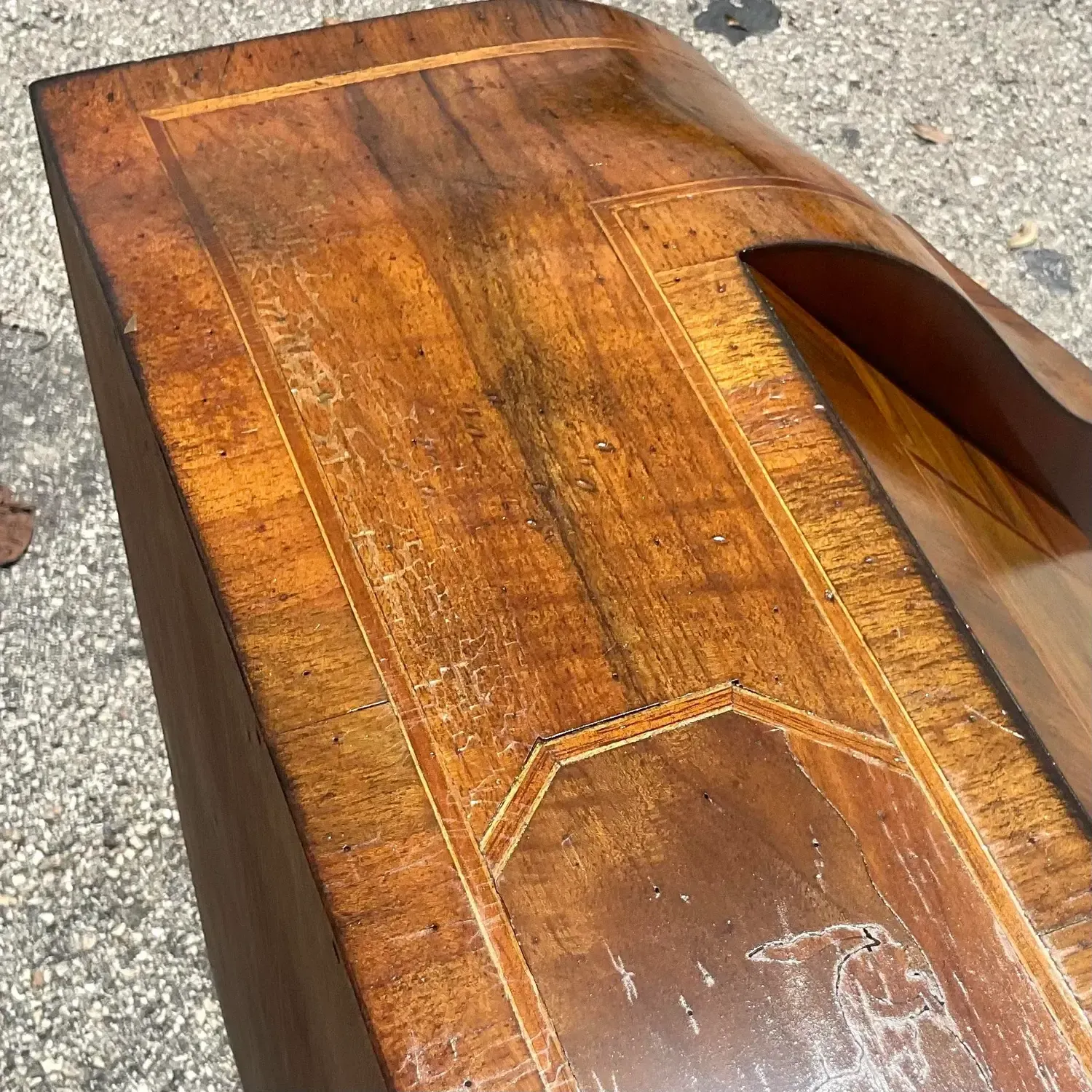 Late 20th Century Vintage Italian Inlaid Animal Marquetry Writing Desk — additional photo 6