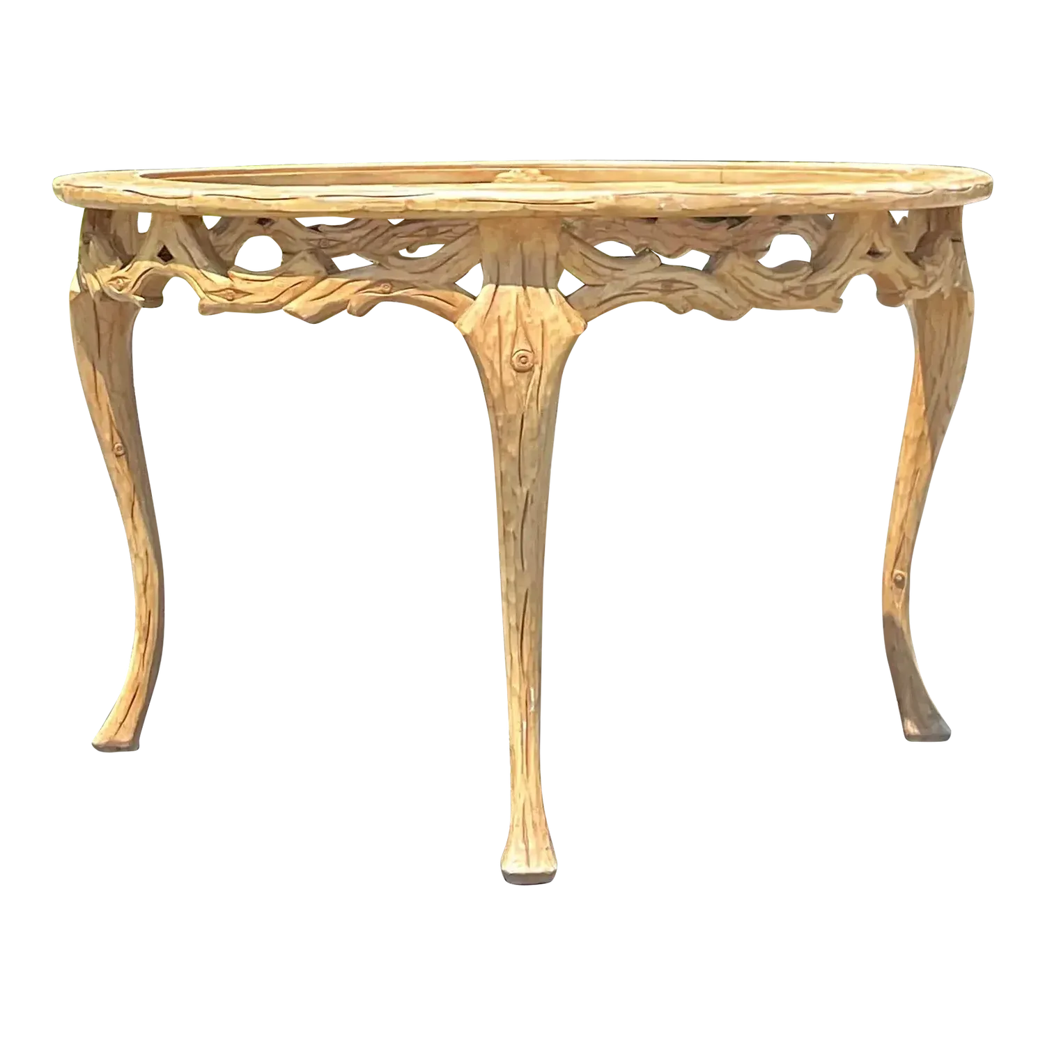 Mid 20th Century Vintage Regency Faux Bois Dining Table — additional photo 3