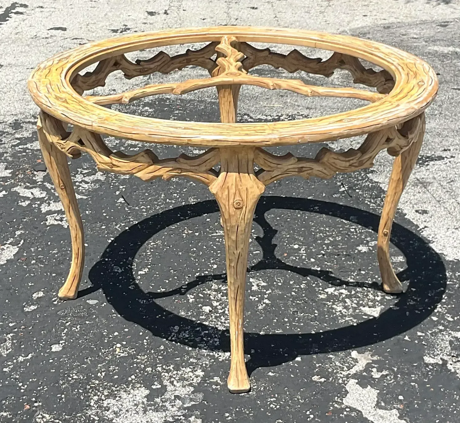 Mid 20th Century Vintage Regency Faux Bois Dining Table — additional photo 5