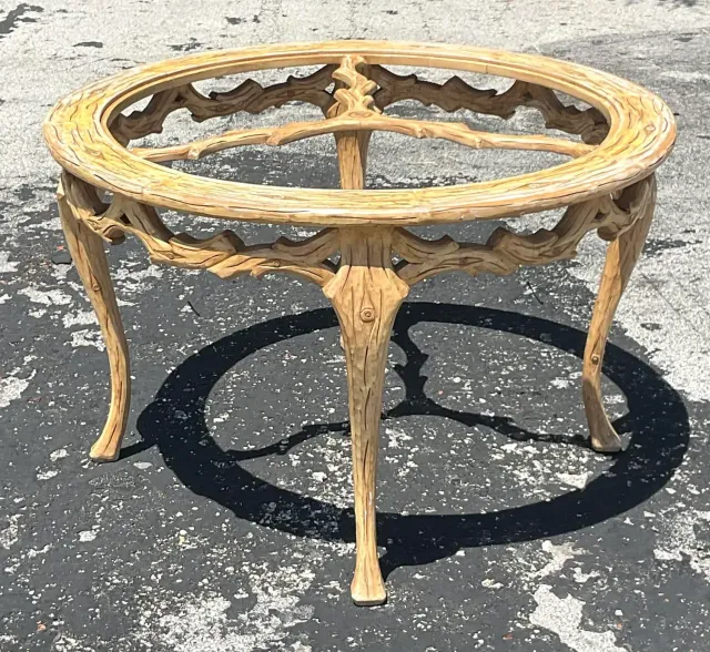 Mid 20th Century Vintage Regency Faux Bois Dining Table — additional photo 5