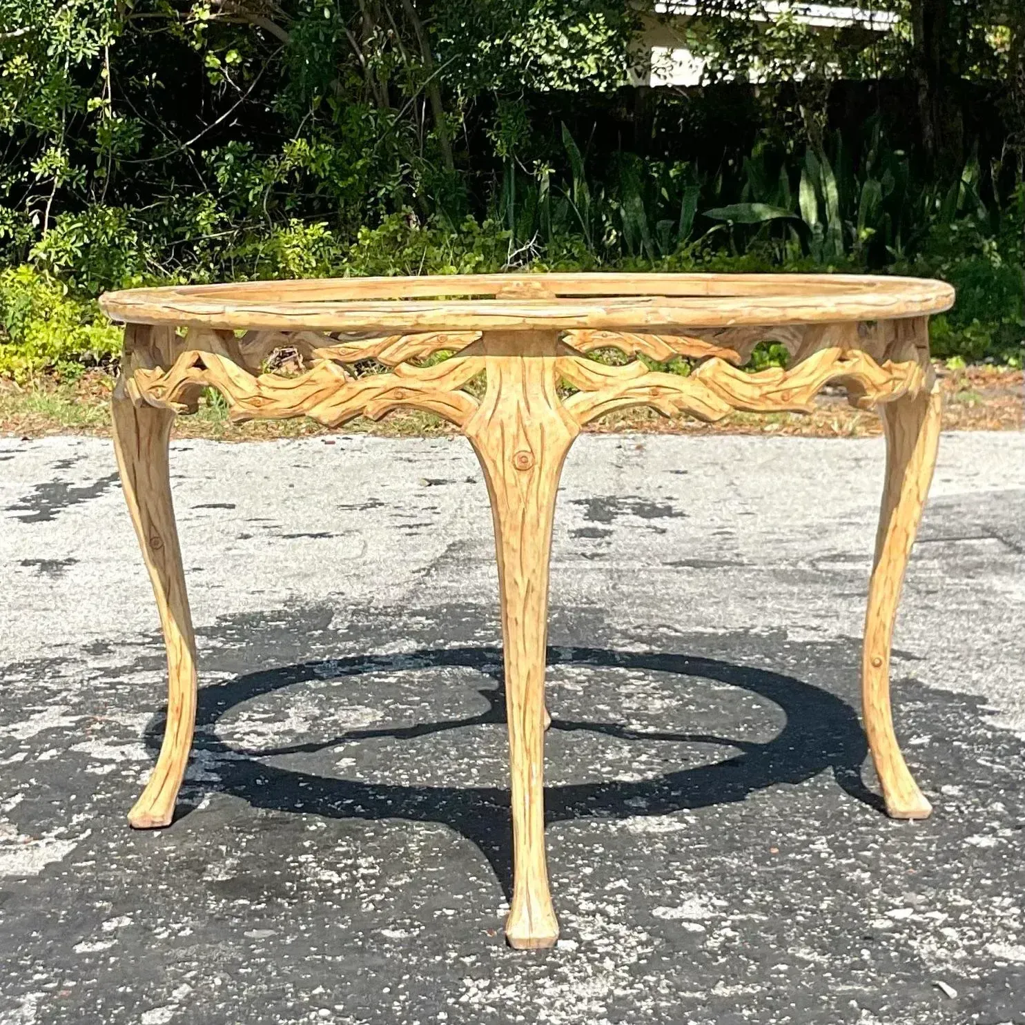 Mid 20th Century Vintage Regency Faux Bois Dining Table — additional photo 7