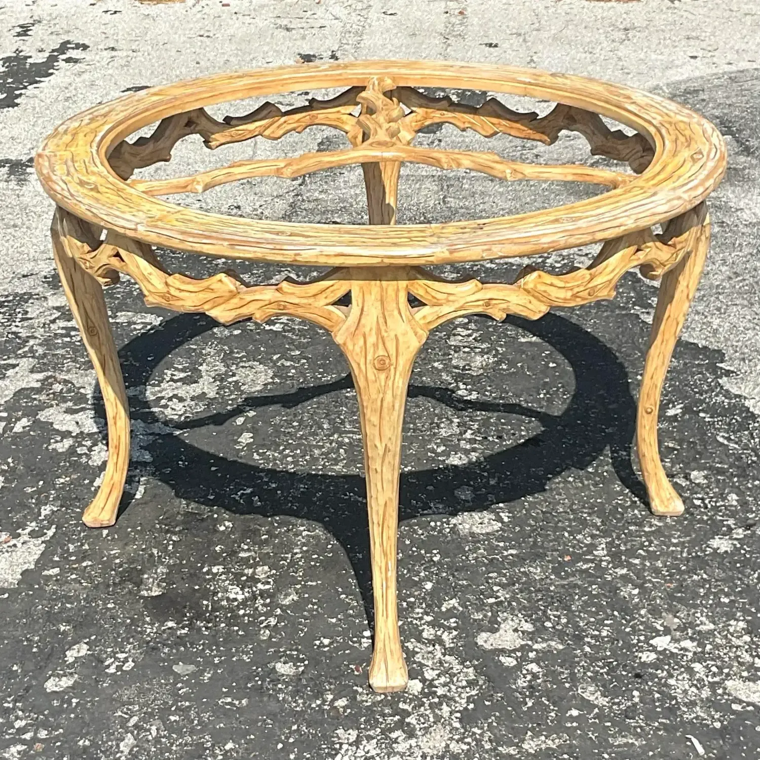 Mid 20th Century Vintage Regency Faux Bois Dining Table — additional photo 8