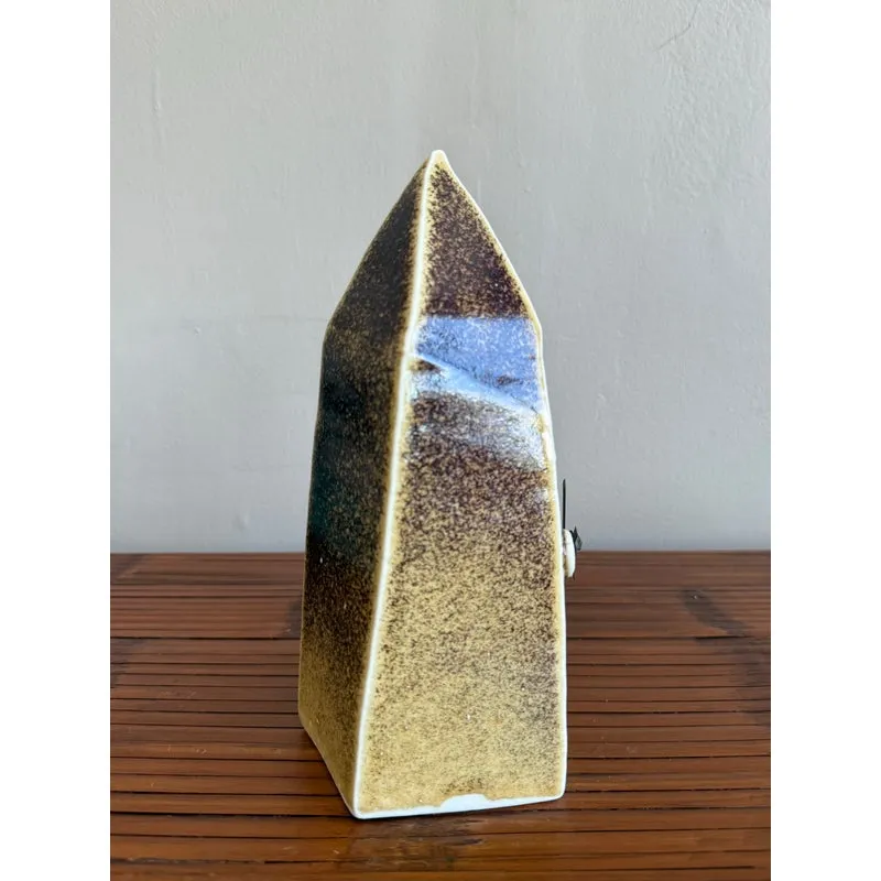 Mid-Century Boho Original Studio Pottery Clock
