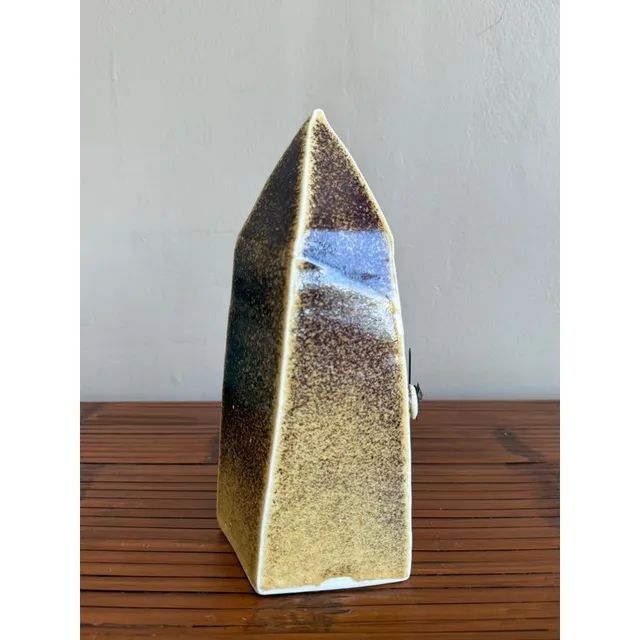 Mid-Century Boho Original Studio Pottery Clock — additional photo 1