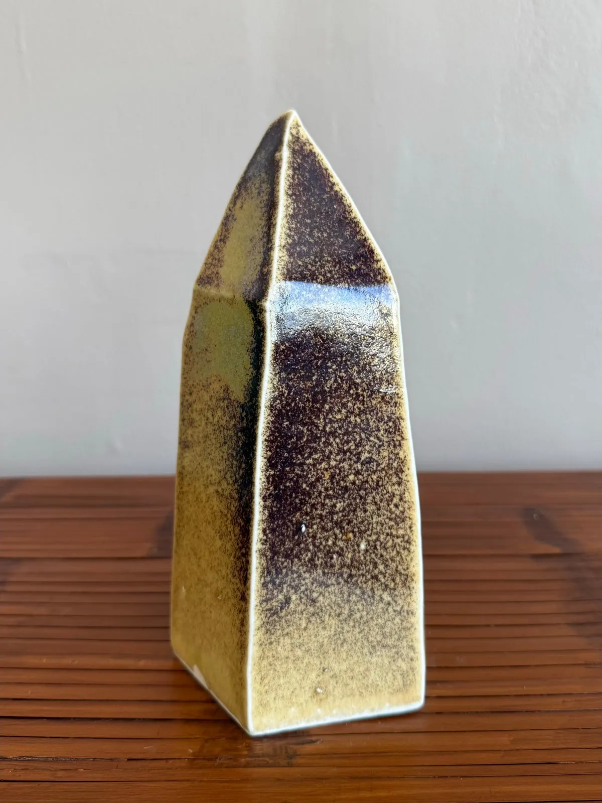 Mid-Century Boho Original Studio Pottery Clock — additional photo 1