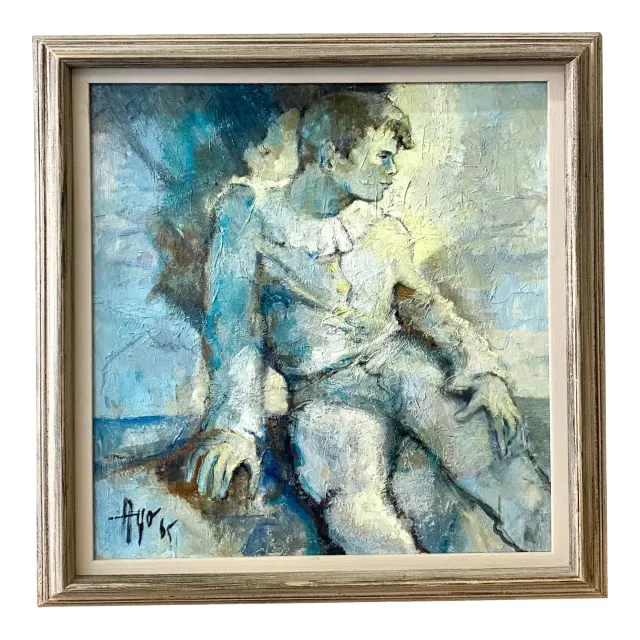 Midcentury Signed Original Floral Oil Painting — additional photo 5