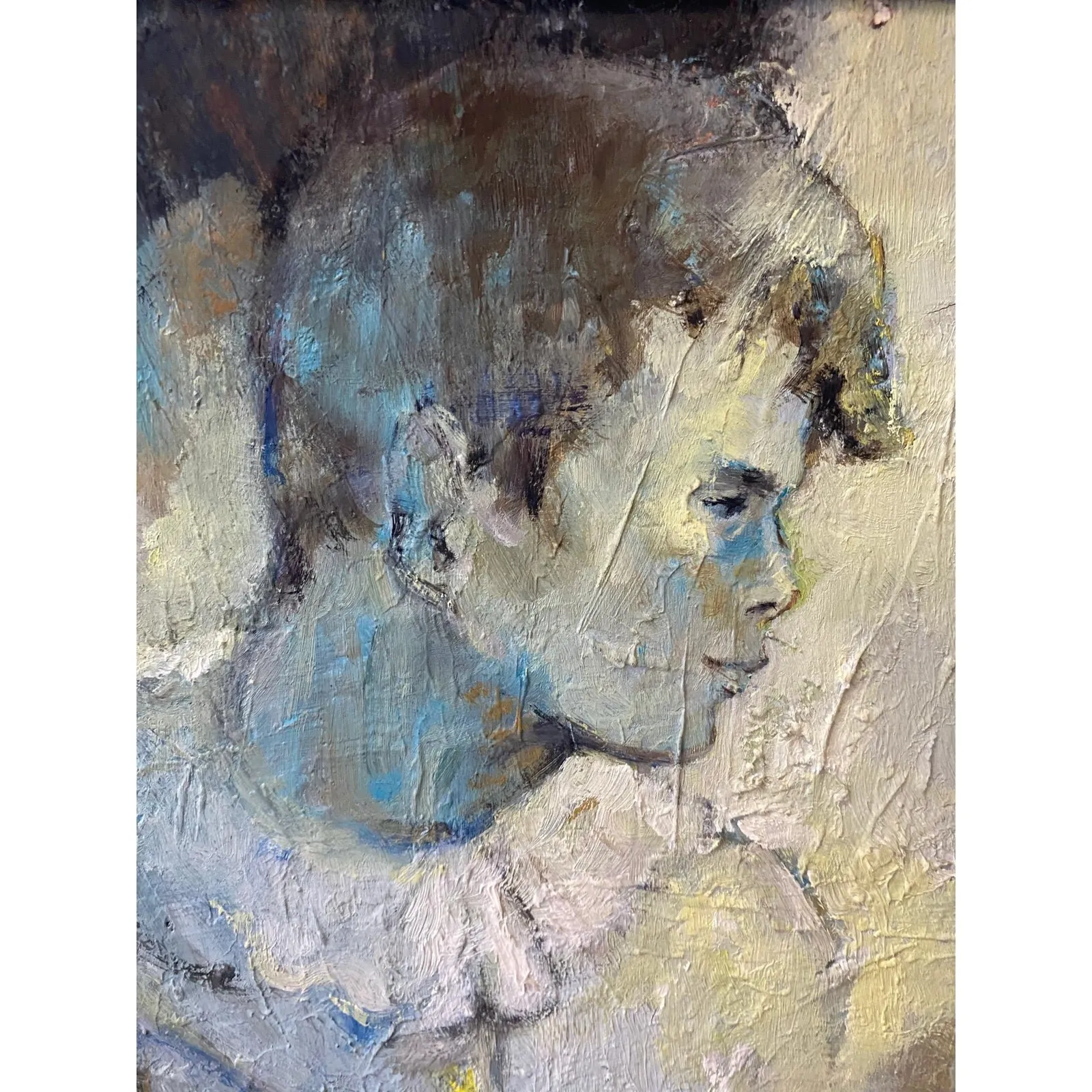 Midcentury Signed Original Oil Painting on Canvas — additional photo 4