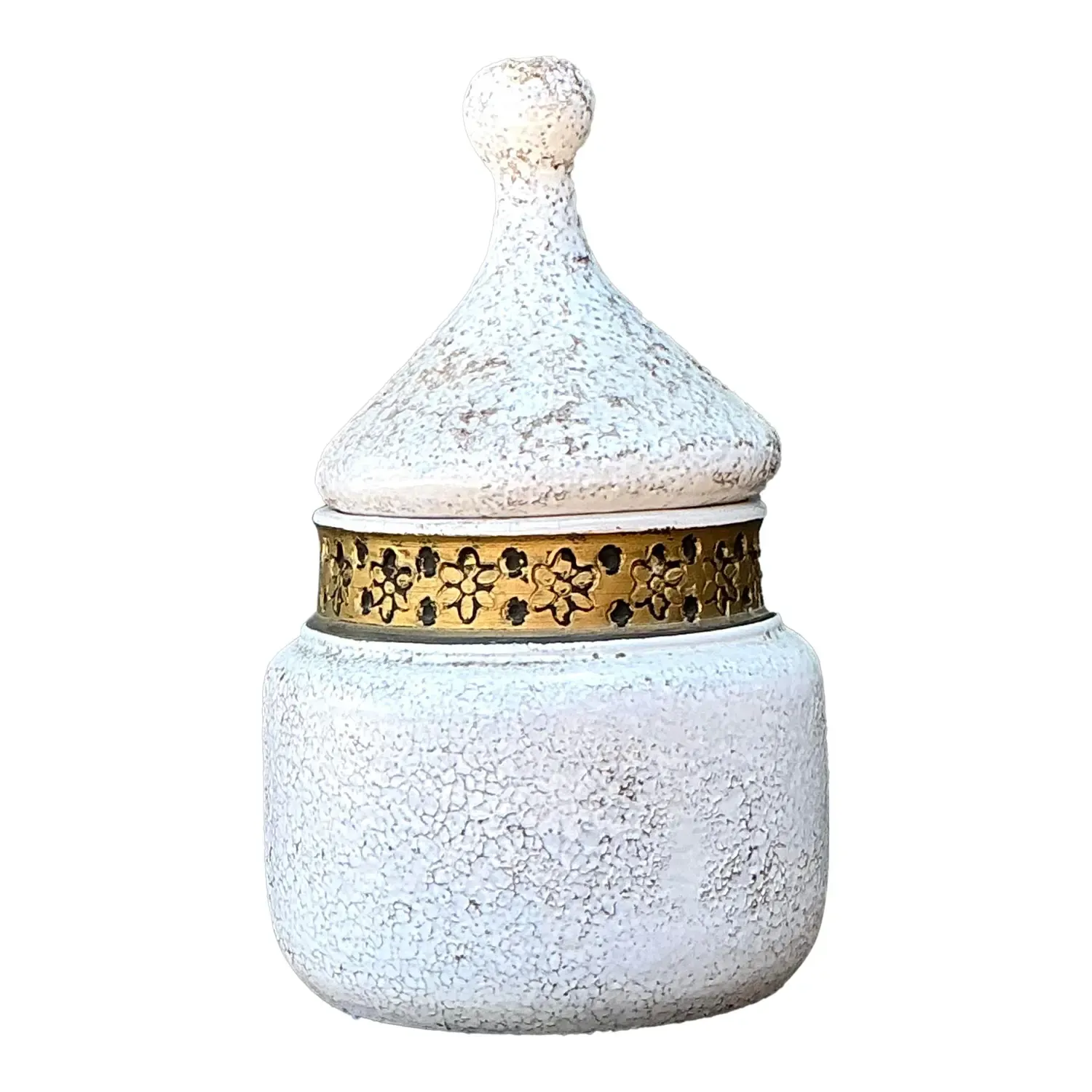 Vintage Italian Rosenthal Netter Glazed Ceramic Lidded Jar — additional photo 1