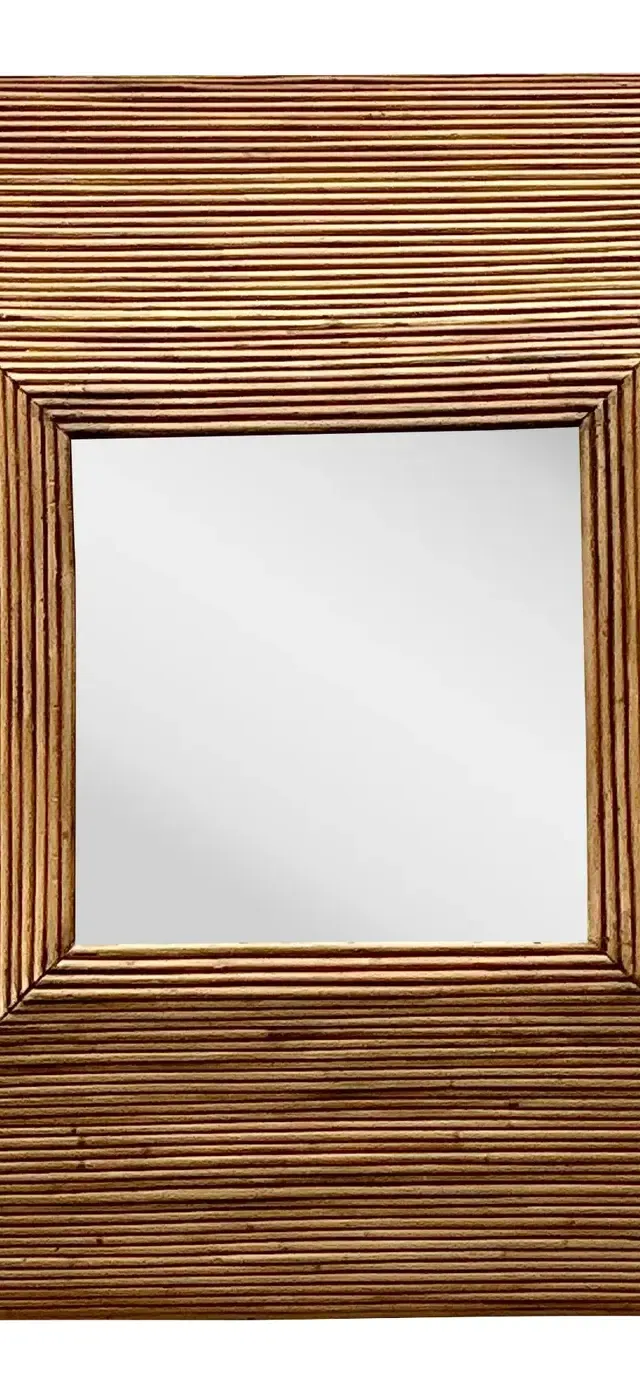 Vintage Coastal Pencil Reed Mirror