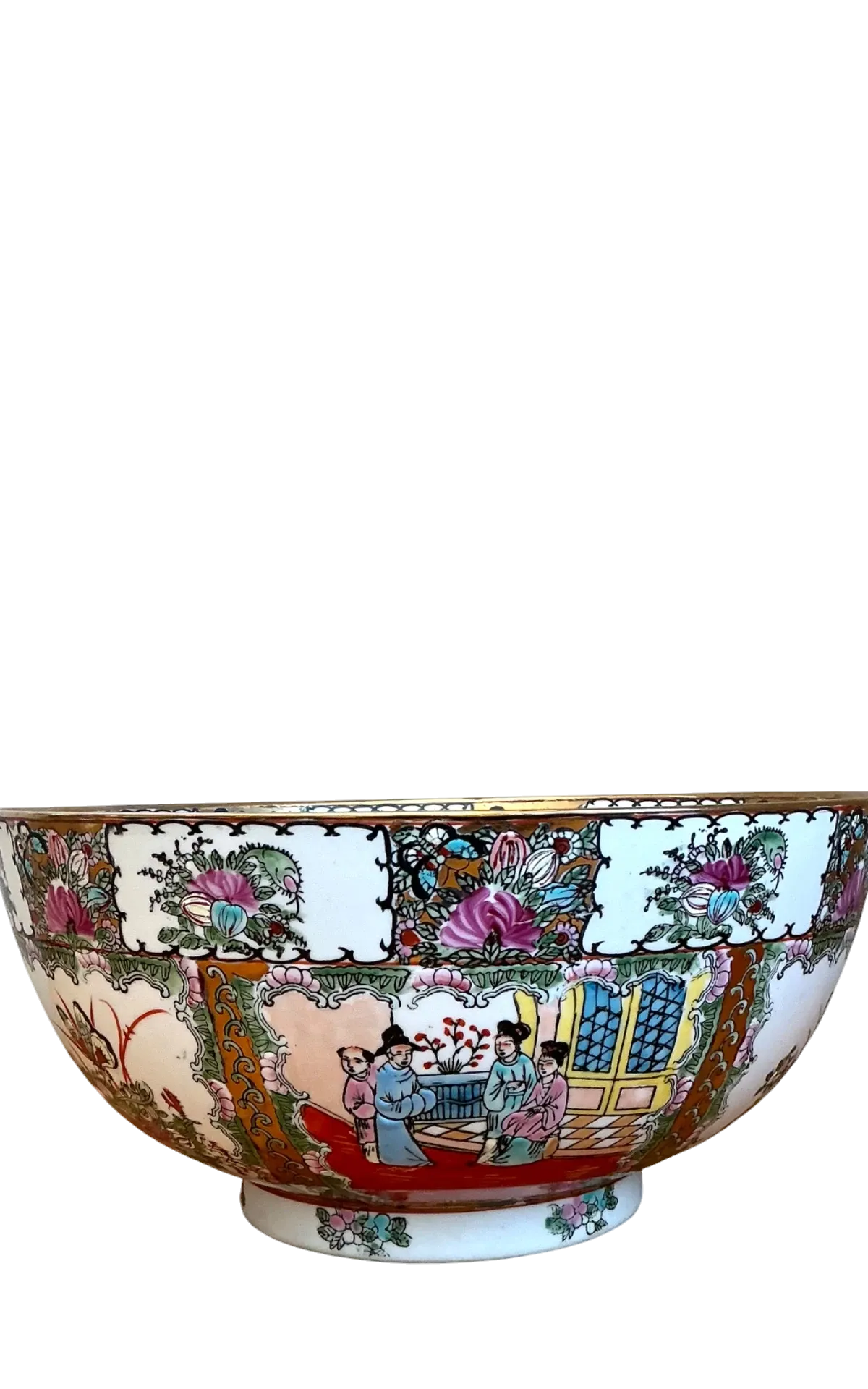 Qing Famille Rose Porcelain Decorative Bowl