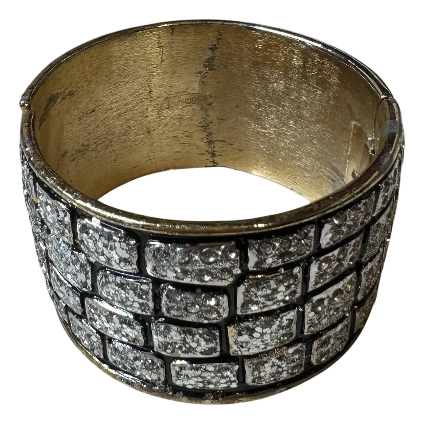 Valentino Golden Glitter Brick Cuff — additional photo 2