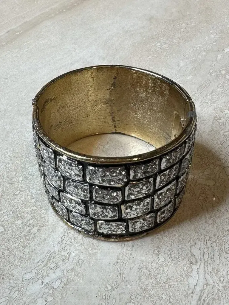 Valentino Golden Glitter Brick Cuff — additional photo 3