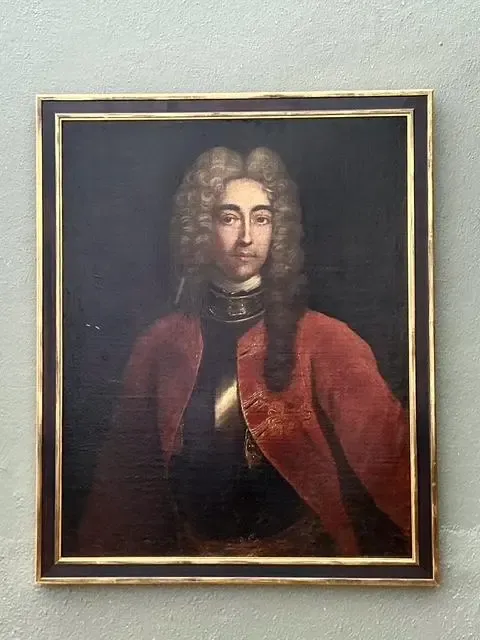 Vintage 1716 Original Oil Portrait of Gentleman