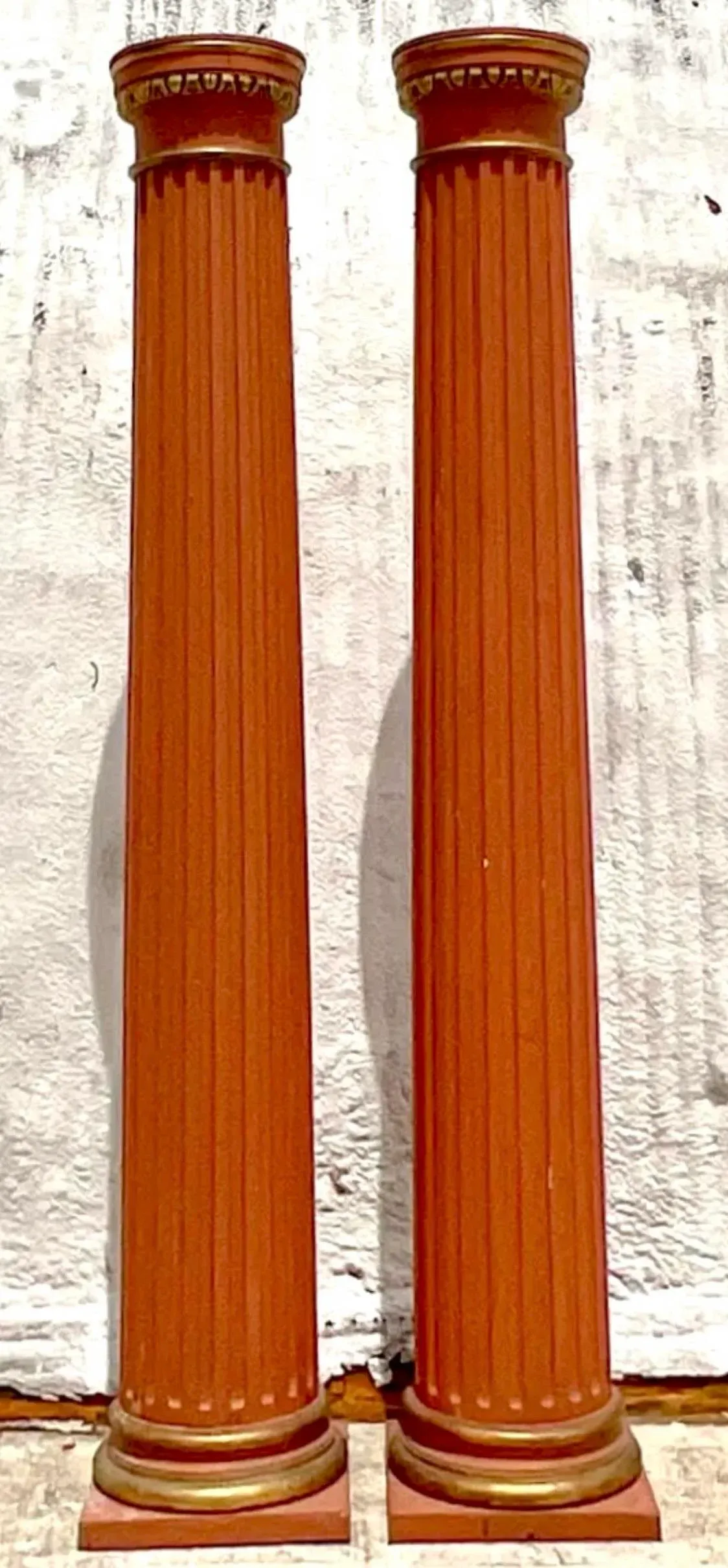 Vintage 18th Century Boho Italian Fluted Columns - a Pair — additional photo 2