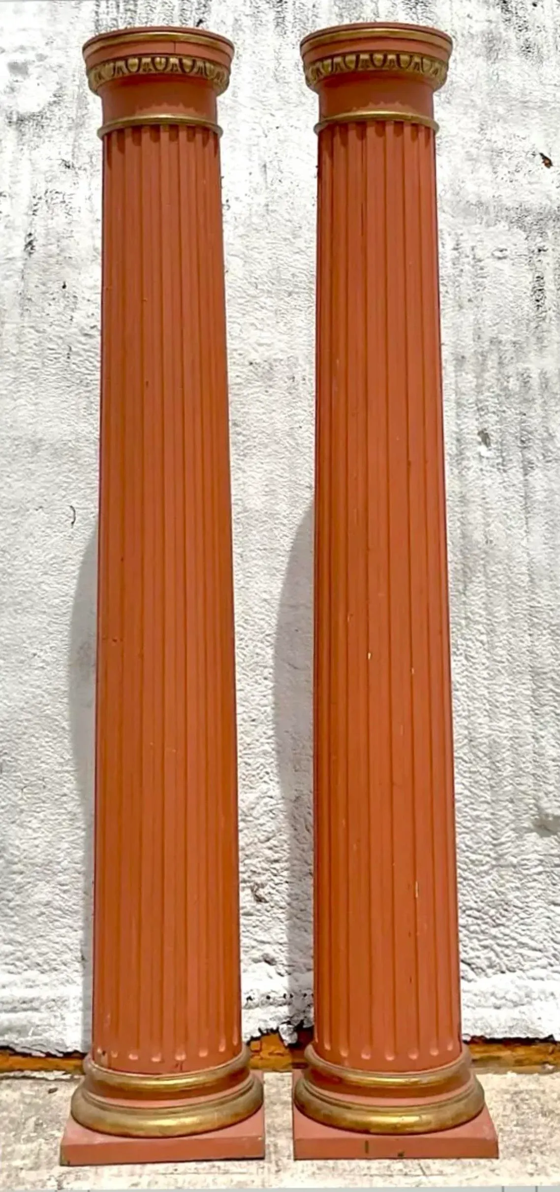 Vintage 18th Century Boho Italian Fluted Columns - a Pair — additional photo 3