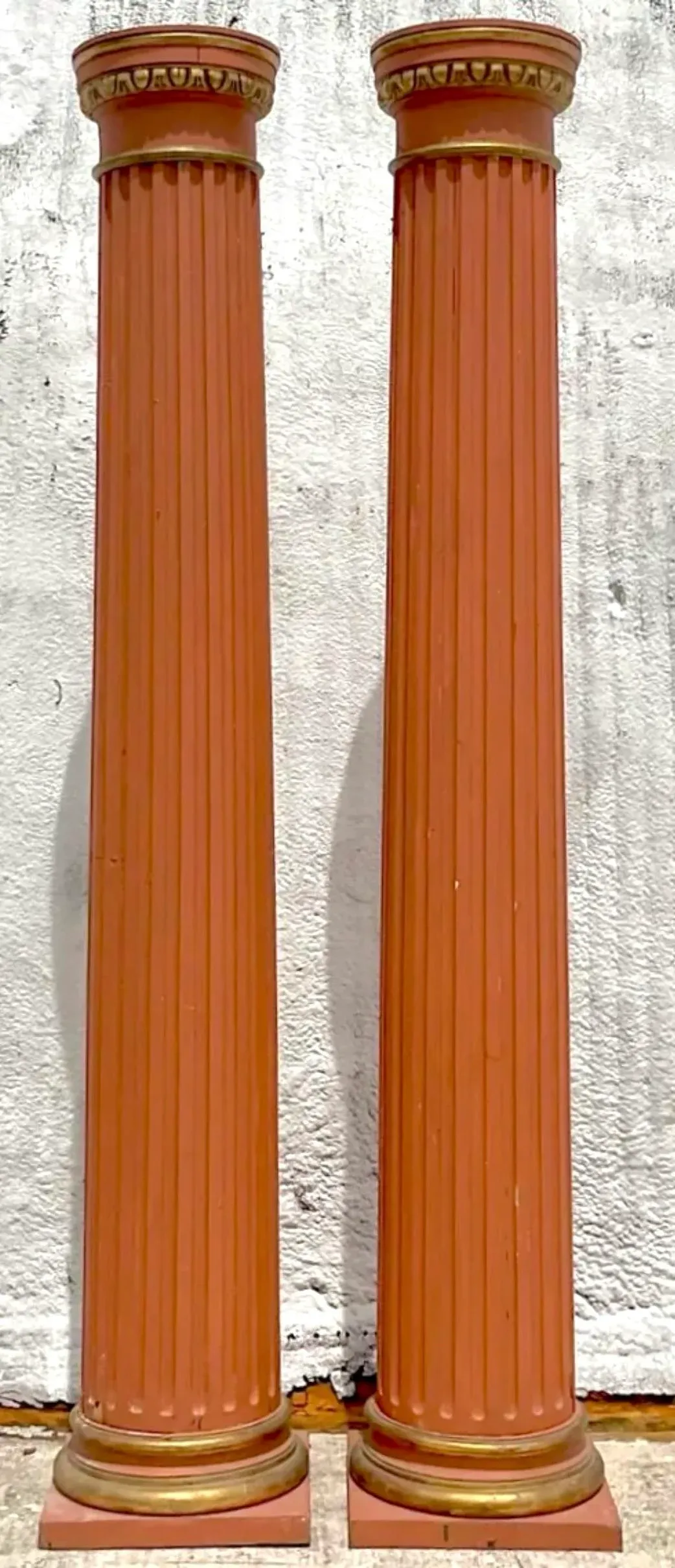 Vintage 18th Century Boho Italian Fluted Columns - a Pair — additional photo 5