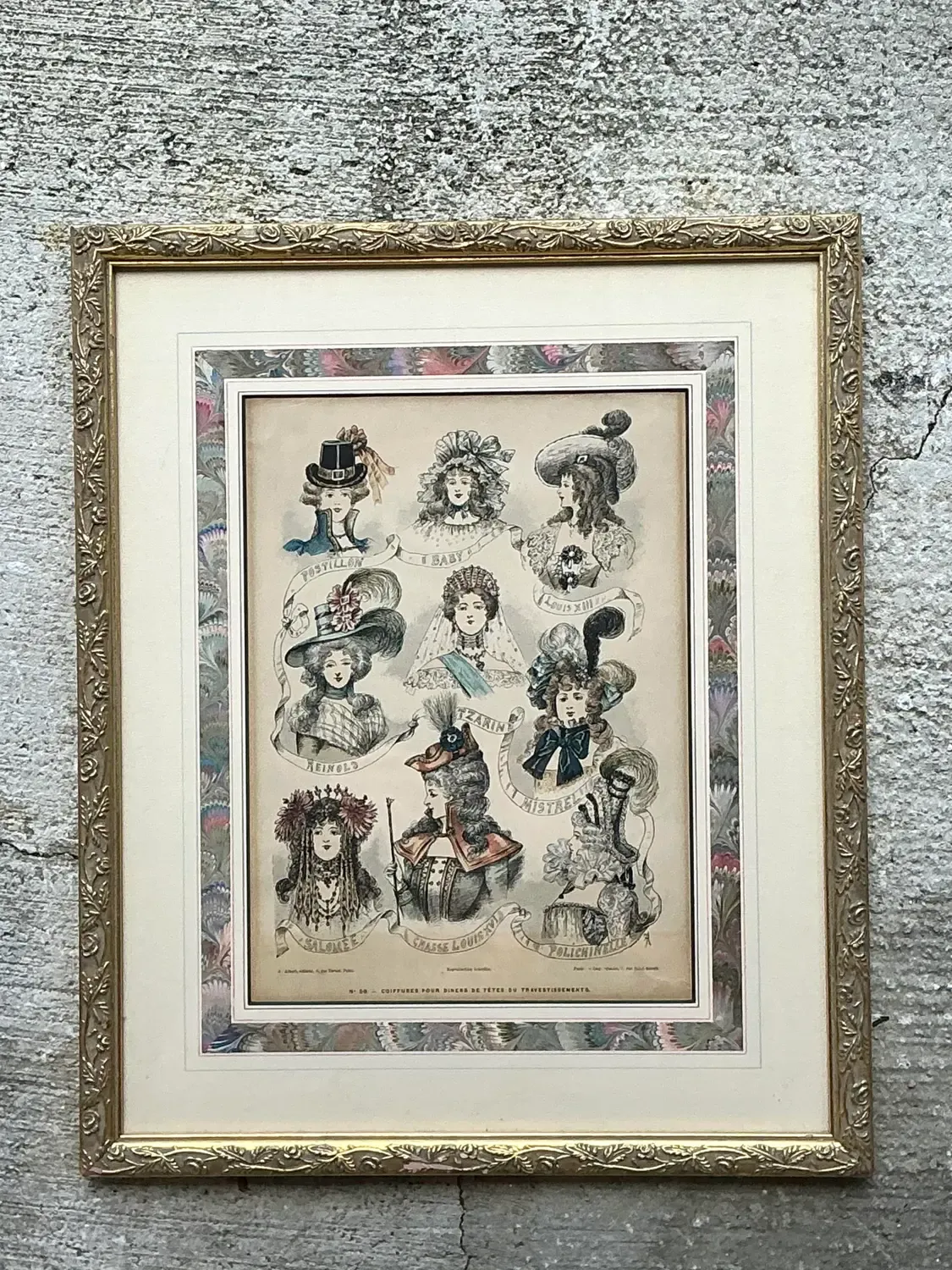 Vintage 18th Century French Coiffure Etching — additional photo 6