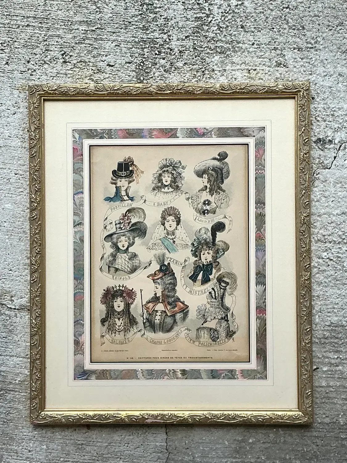 Vintage 18th Century French Coiffure Etching — additional photo 7
