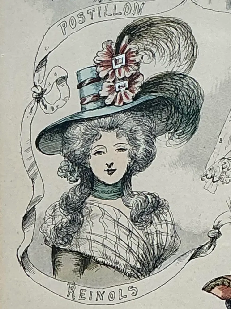 Vintage 18th Century French Coiffure Etching — additional photo 4