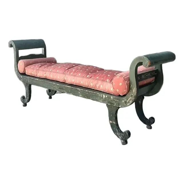 Vintage 18th Century Israel Cope Scroll Settee — additional photo 1