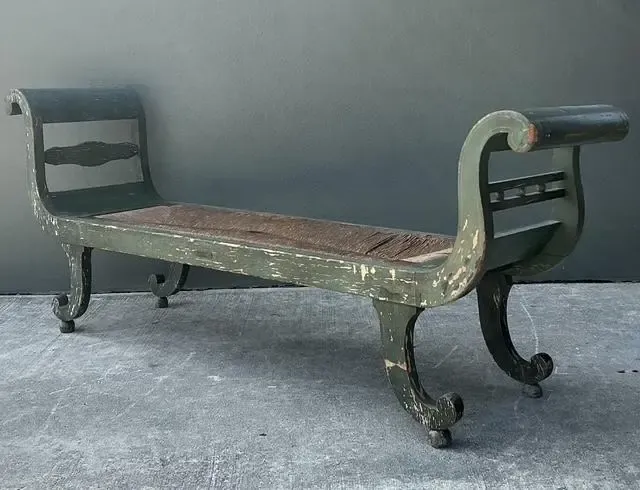 Vintage 18th Century Israel Cope Scroll Settee — additional photo 4