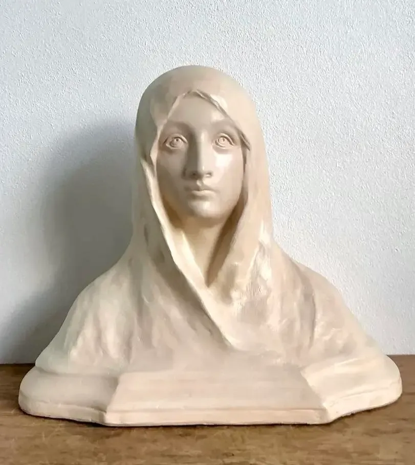 Vintage 1900 Original Model Plaster Marquette of Pilne — additional photo 3